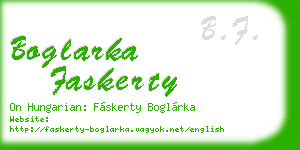 boglarka faskerty business card